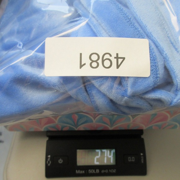 Lilly Pulitzer Sheera Velour Top Blouse XXL Blue One Shoulder Lounge 274 - Picture 13 of 13
